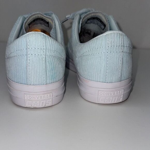 🔥Converse Light Blue Corduroy Sneakers Converse CTAS Pro Mid Shoes Sz 10 New - Picture 6 of 11